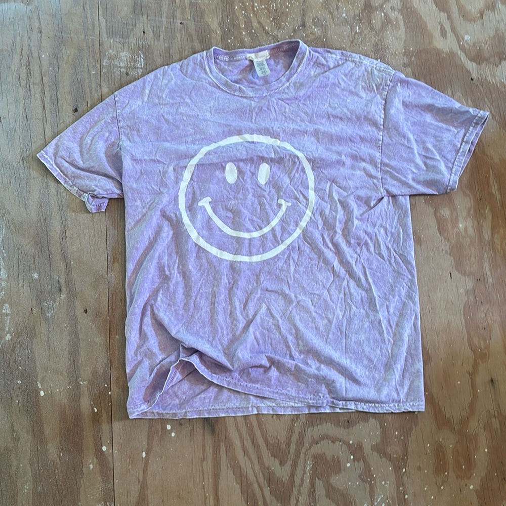 Purple graphic t-shirt, oversized fit